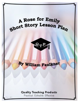 Preview of A Rose For Emily by William Faulkner Lesson Plan, Worksheet, Questions, with Key