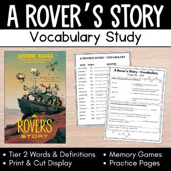 Preview of A Rover's Story Vocabulary Pack | Student Worksheets | Lessons | Word Wall Words