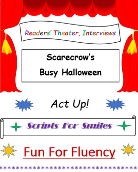 Preview of SCARECROW'S BUSY HALLOWEEN, a Readers' Theater Interview play, for Middle School