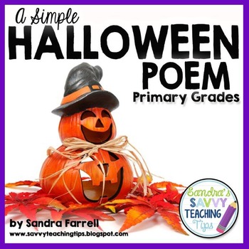 Preview of A SIMPLE HALLOWEEN POEM - FREEBIE