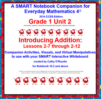 Preview of A SMARTboard Companion for Everyday Math 4 2014 CCSS Ed Gr 1 Unit 2 Part 2