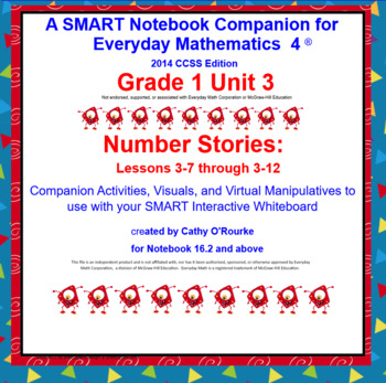 Preview of A SMARTboard Companion for Everyday Math 4 2014 CCSS Ed Gr 1 Unit 3 Part 2