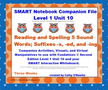 Preview of A SMARTboard Second Edition Level 1 Unit 10 Companion File