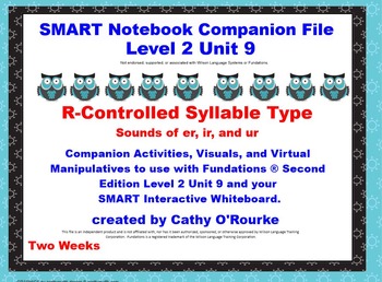 Preview of A SMARTboard  Second Edition Level 2 Unit 9 Companion File