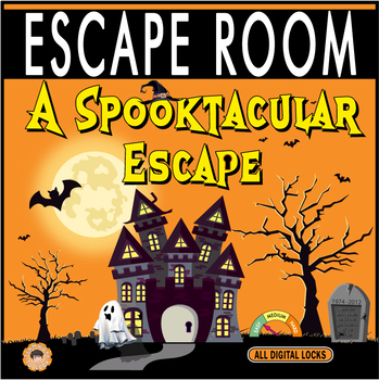 Preview of A SPOOKTACULAR ESCAPE~ Halloween Escape Room/Breakout ~All Digital Locks~