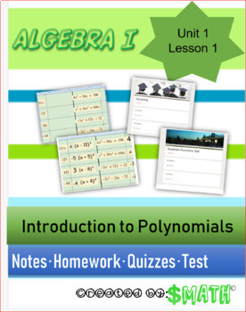 introduction to polynomials common core algebra 1 homework