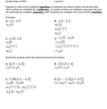 algebra 1 unit 1 lesson 9 homework