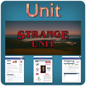 Preview of A STRANGE UNIT – A complete unit for ESL students!