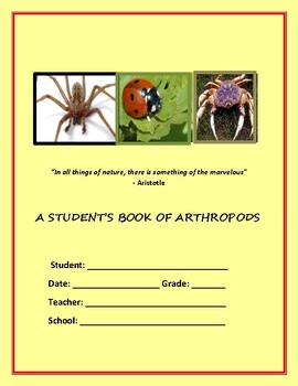 Preview of A STUDENT'S BOOK OF ARTHROPODS: A RESEARCH ASSIGNMENT W/ ACTIVITIES