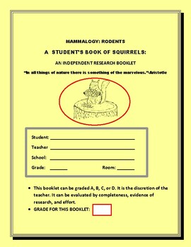 Preview of A STUDENT'S BOOK OF SQUIRRELS: AN INDEPENDENT RESEARCH ACTIVITY GRS.5-12