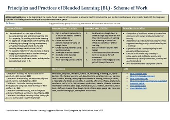 Preview of A Scheme of Work for Teachers' Professional Development on Blended Learning