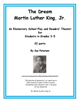Preview of A School Play and Readers’ Theater “The Dream – Martin Luther King, Jr."