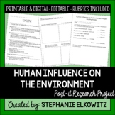 Human Influence on the Environment Project | Printable, Di