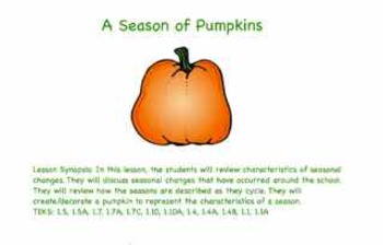 Preview of A Season of Pumpkins Powerpoint Presentation