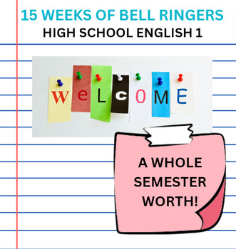 Preview of A Semester Worth of HS English Bell Ringers!