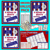 A Sense of Cents  and Coin Posters Homeschool BUNDLE