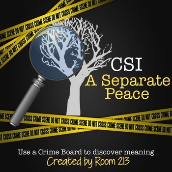 Preview of A Separate Peace CSI Crime Board