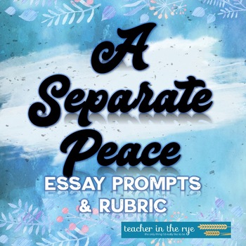 a separate peace essay prompts