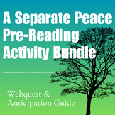 A Separate Peace Pre-Reading Activity Bundle