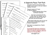 A Separate Peace Test Pack