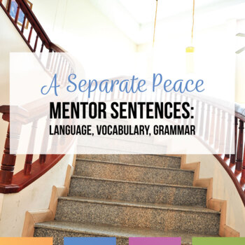 Preview of A Separate Peace Vocabulary, Language, Mentor Sentences