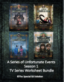 A Series of Unfortunate Events Season 1 TV Series Worksheets