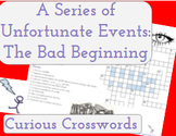 A Series of Unfortunate Events: The Bad Beginning- Worksheet