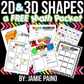 Preview of Shape Up- A 2D and 3D Shape Unit- FREEBIE