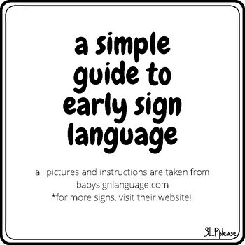 Preview of A Simple Guide to Basic Sign Language