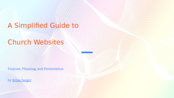 Preview of A Simplified Guide to Church Website Design:PowerPoint