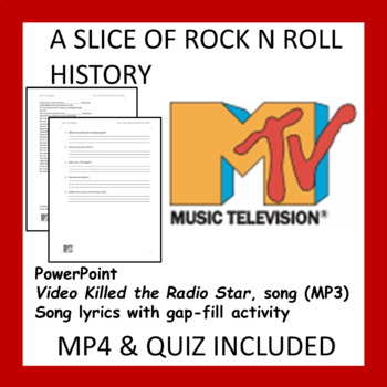 Preview of A Slice of Rock n Roll History (Activity Included)