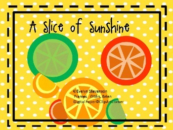 Preview of A Slice of Sunshine Citrus Clip Art