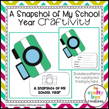 End of the Year Craft | Camera Craft | End of the Year Memory Scrapbook