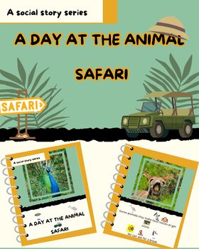Preview of Primary- Animal Safari: Adaptive Social Stories Series