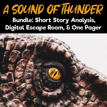 Preview of A Sound of Thunder Short Story Unit | Activities Bundle
