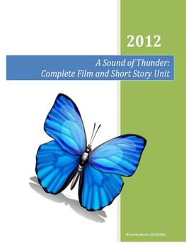 Preview of A Sound of Thunder: Film and Short Story Unit (Supplementary Materials)