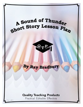 Preview of A Sound of Thunder Ray Bradbury Lesson Plan, Worksheets, Key, PPTs