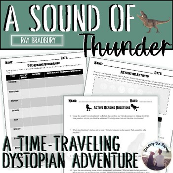 Preview of A Sound of Thunder Ray Bradbury Short Story Unit Questions Activities Quiz & Key