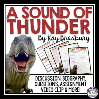 Preview of A Sound of Thunder by Ray Bradbury - Short Story Slides, Assignments, Activities