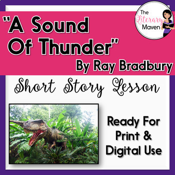 Preview of A Sound of Thunder by Ray Bradbury with Adapted Text - Print & Digital
