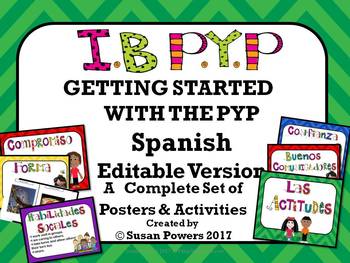 Preview of A Spanish Getting Started Kit for the IB PYP Editable