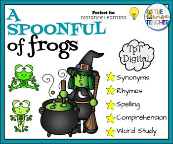 Preview of A Spoonful of Frogs | Morning Work | Fall | Halloween Reading Comprehension