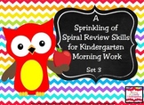 A Sprinkling of Spiral Review Morning Work Set 3