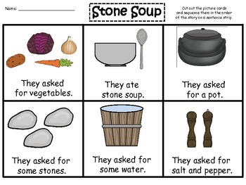 A+ Stone Soup: Story Sequencing and Word Wall by Regina Davis | TpT