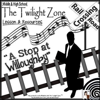 Preview of The Twilight Zone Halloween ELA Lesson | "A Stop at Willoughby" ELA