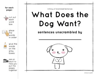 Preview of A Story of Scrambled Sentences: What Does the Dog Want?