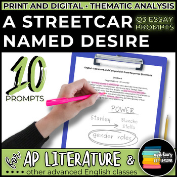 essay prompts for a streetcar named desire