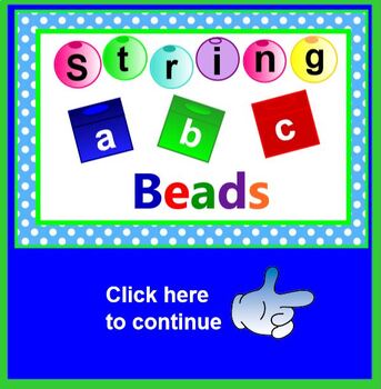 Preview of A String of ABC Beads SMARTBOARD