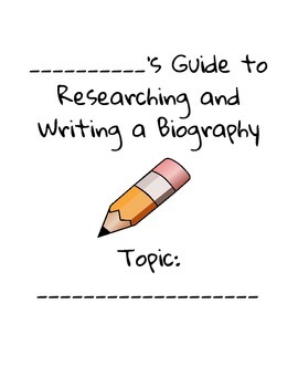 Preview of A Student Guide to Writing a Biography