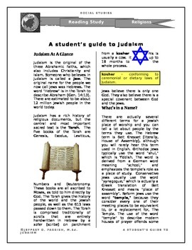 Preview of A Student's Guide to Judaism